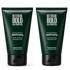 Glatzen Peeling mit Bambusfasern (Anti-Shine-Wirkung)